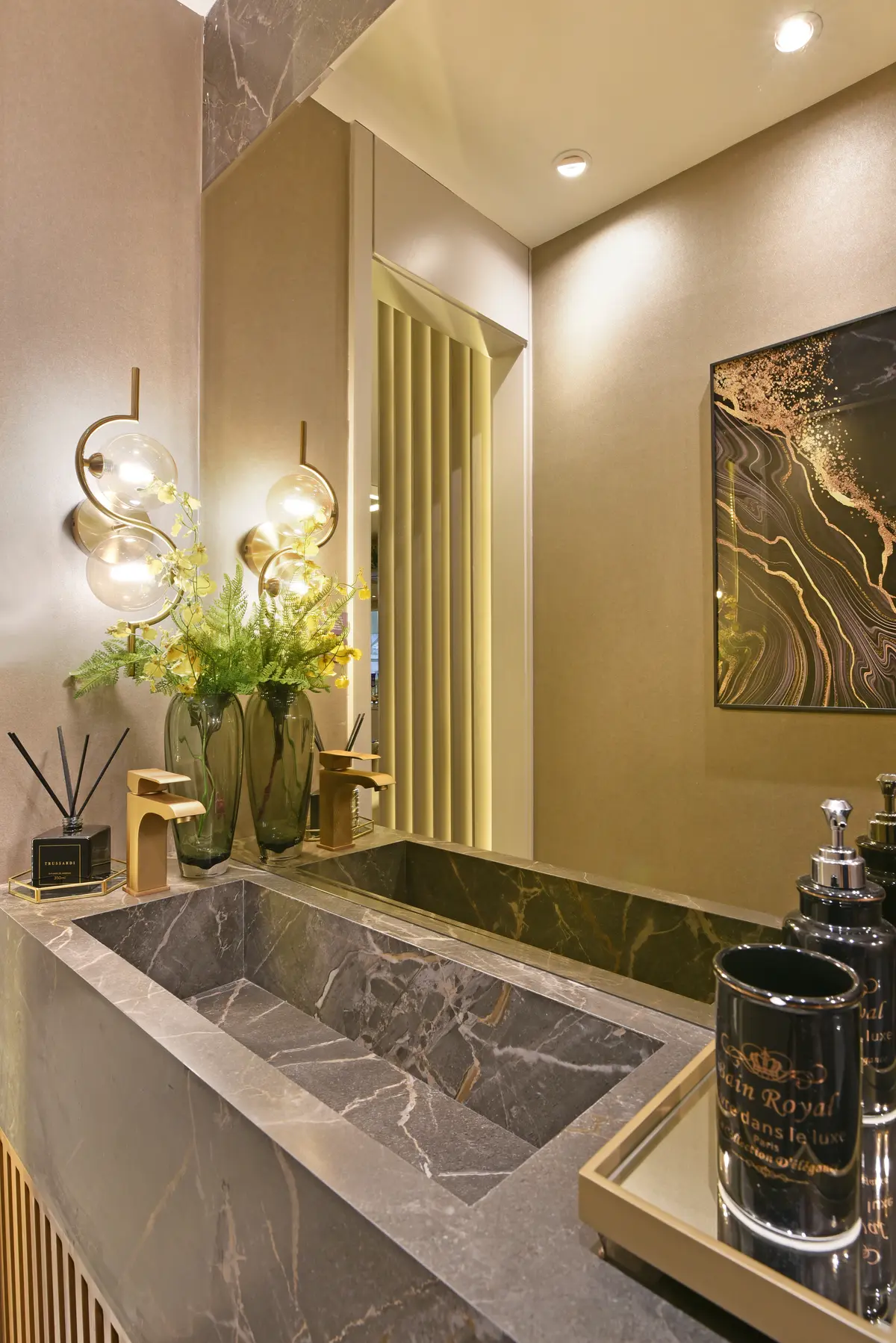 Banheiro Lavabo do Projeto Decorado Selenza por Pricila Dalzochio