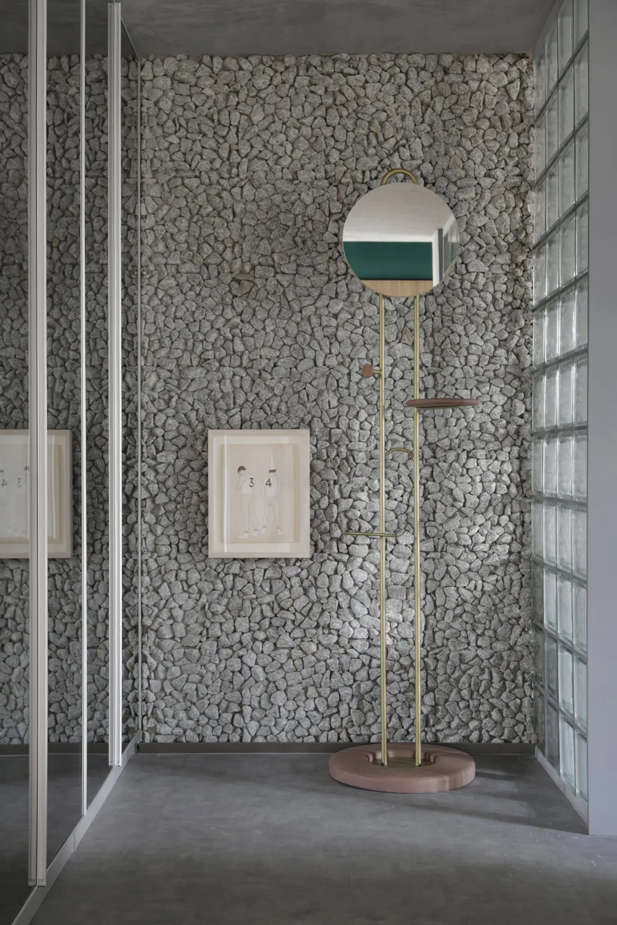 Banheiro Lavabo com cor predominante Castanho do Projeto Casa COR 2019 por Studio Ro-ca