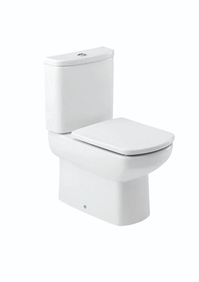 Inodoro largo de pie con salida dual DAMA SENSO