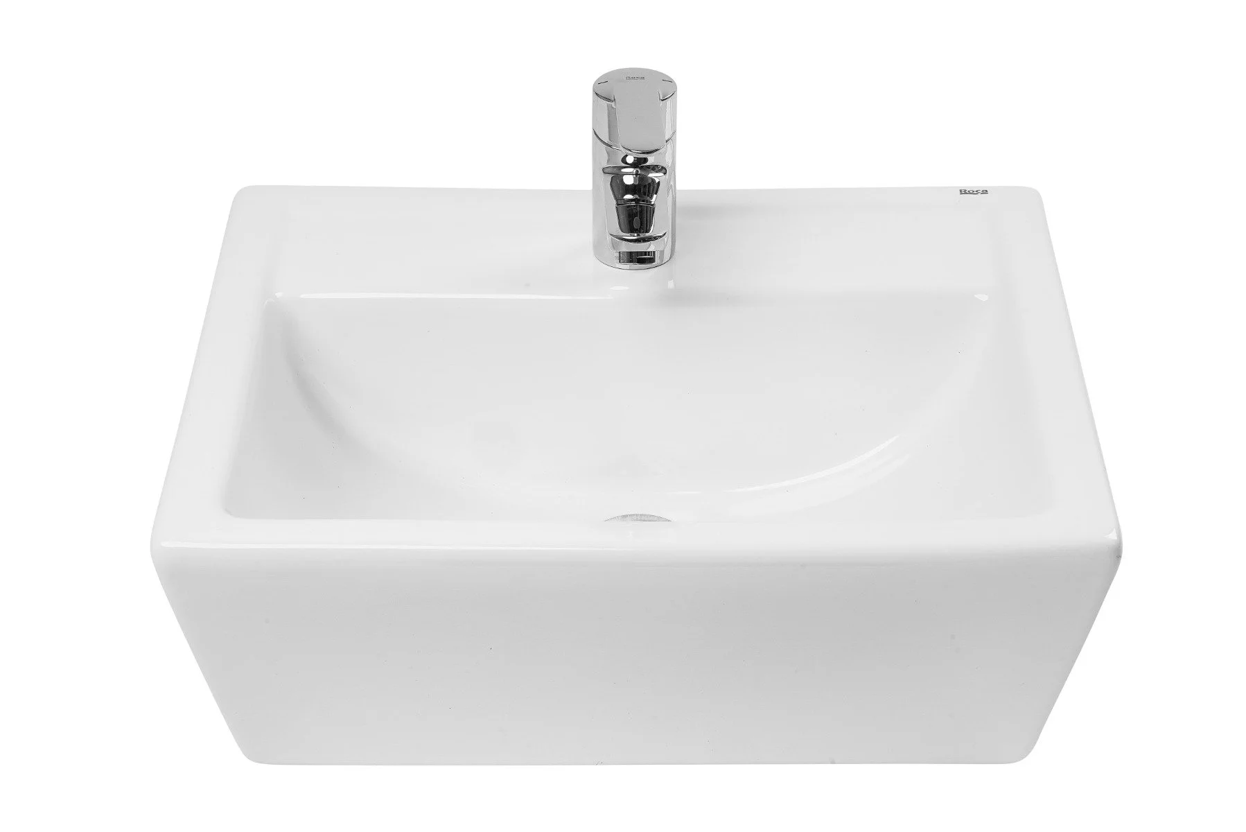 Lavatorio de porcelana de sobre encimera, 1 orificio LÍNEA ZEN Sendai